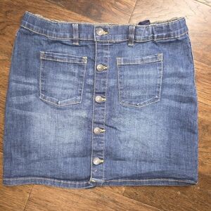 Girls Size 16 Jean Skirt, Button Closure. Adjustable Waist. There Abouts